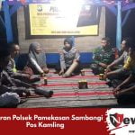 Jajaran Polsek Pamekasan Sambangi Pos Kamling