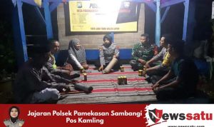 Jajaran Polsek Pamekasan Sambangi Pos Kamling