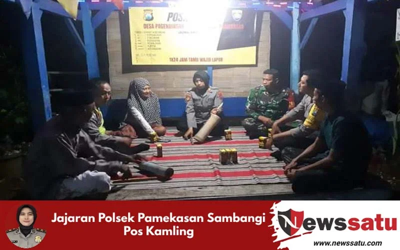 Jajaran Polsek Pamekasan Sambangi Pos Kamling