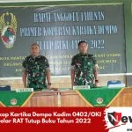 Primkop Kartika Dempo Kodim 0402/OKI Gelar RAT Tutup Buku Tahun 2022