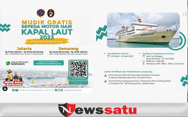 Kemenhub Buka Mudik Gratis Kapal Laut