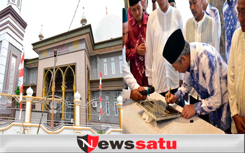 Megahnya Masjid Al Muhajirin OKI Yang Dibangun Dari Infaq