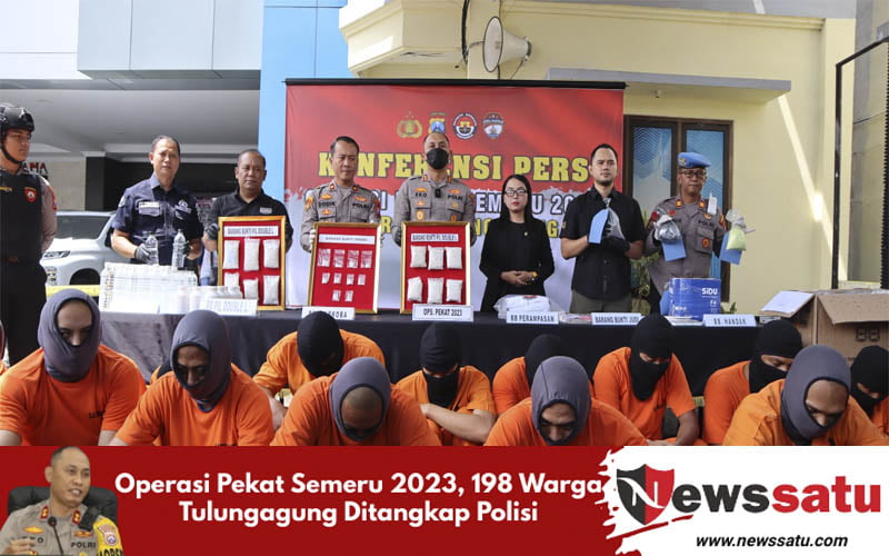 Operasi Pekat Semeru 2023, 198 Warga Tulungagung Ditangkap Polisi