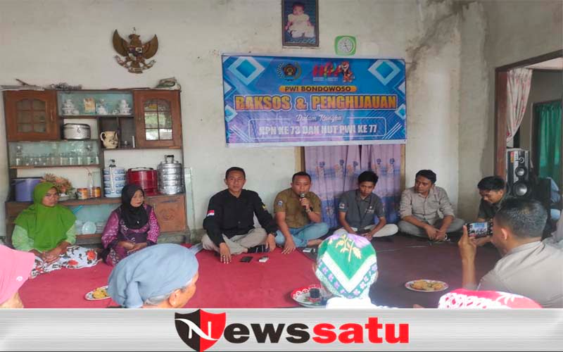 PWI Bondowoso Gelar Bagi-bagi Sembako Dan Sosialiasi Pemilu 2024