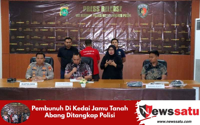Pembunuh Di Kedai Jamu Tanah Abang Ditangkap Polisi