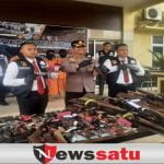 Polres OKI Amankan Ratusan Senpi Rakitan Ilegal