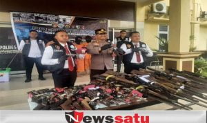 Polres OKI Amankan Ratusan Senpi Rakitan Ilegal