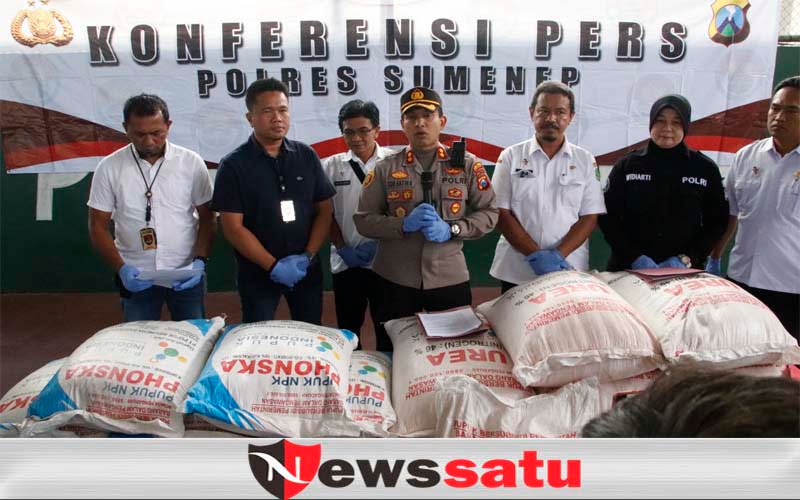 Polres Sumenep Gagalkan Penyelundupan Pupuk Bersubsidi