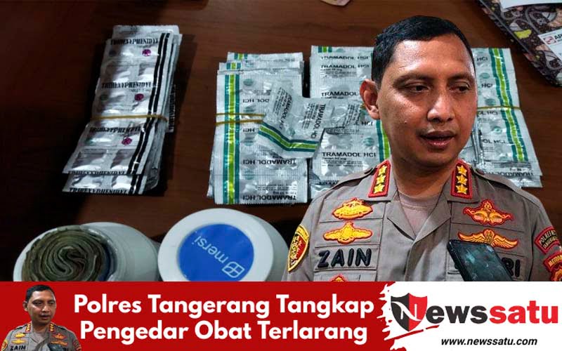 Polres Tangerang Tangkap Pengedar Obat Terlarang