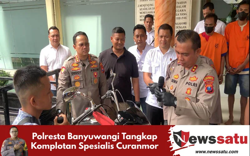 Polresta Banyuwangi Tangkap Komplotan Spesialis Curanmor