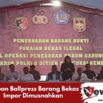 Ribuan Ballpress Barang Bekas Impor Dimusnahkan