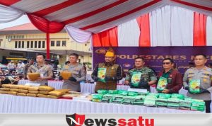 Tabrak Mobil Polisi, 2 Kurir Sabu Ditangkap Polrestabes Medan