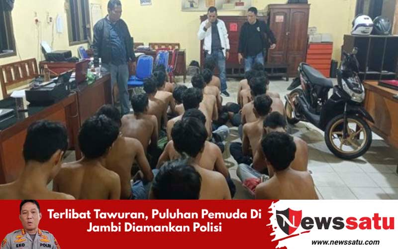 Terlibat Tawuran, Puluhan Pemuda Di Jambi Diamankan Polisi