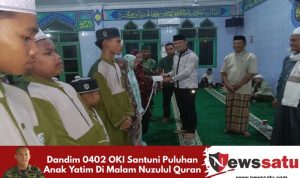 Dandim 0402 OKI Santuni Puluhan Anak Yatim Di Malam Nuzulul Quran