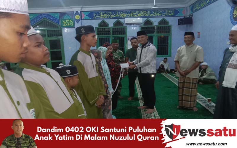 Dandim 0402 OKI Santuni Puluhan Anak Yatim Di Malam Nuzulul Quran