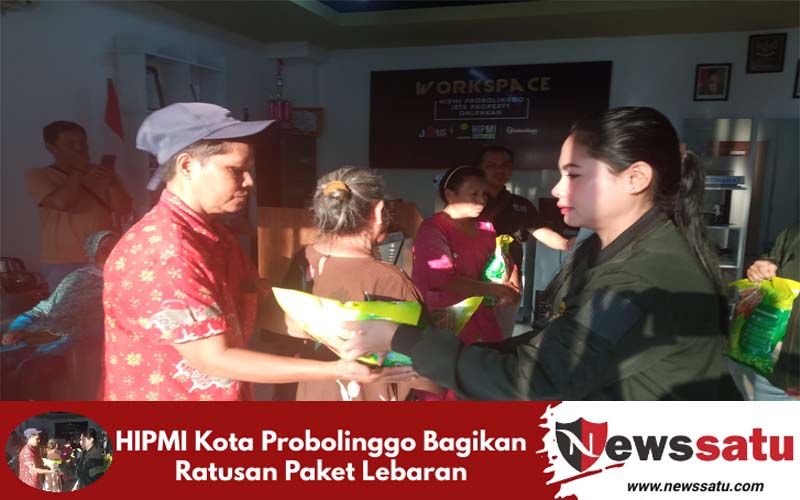 HIPMI Kota Probolinggo Bagikan Ratusan Paket Lebaran