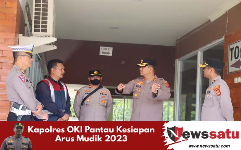 Kapolres OKI Pantau Kesiapan Arus Mudik 2023