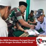 Kodim 0826 Pamekasan Peringati Nuzulul Quran dengan Serahkan Zakat Fitrah