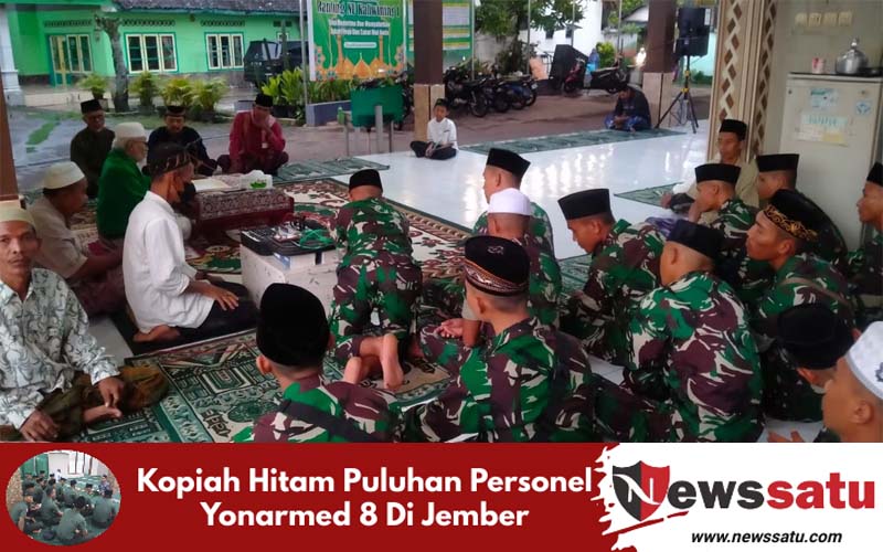 Kopiah Hitam Puluhan Personel Yonarmed 8 Di Jember