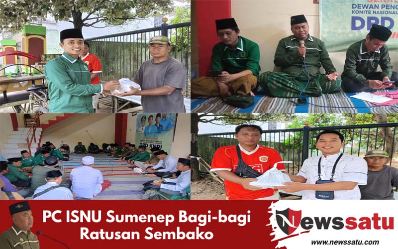 PC ISNU Sumenep Bagi-bagi Ratusan Paket Sembako