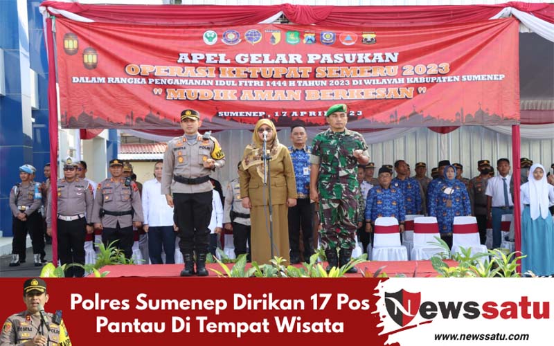 Polres Sumenep Dirikan 17 Pos Pantau Di Tempat Wisata
