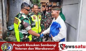 Prajurit Pamekasan Blusukan Sambangi Veteran dan Warakawuri