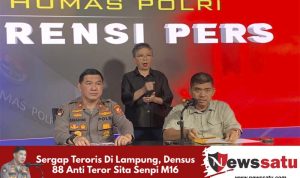Sergap Teroris Di Lampung, Densus 88 Anti Teror Sita Senpi M16