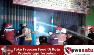 Toko Froozen Food Di Kota Probolinggo Terbakar