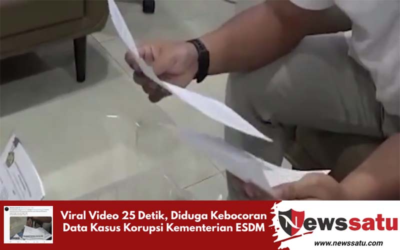 Viral Video 25 Detik, Diduga Kebocoran Data Kasus Korupsi Kementerian ESDM