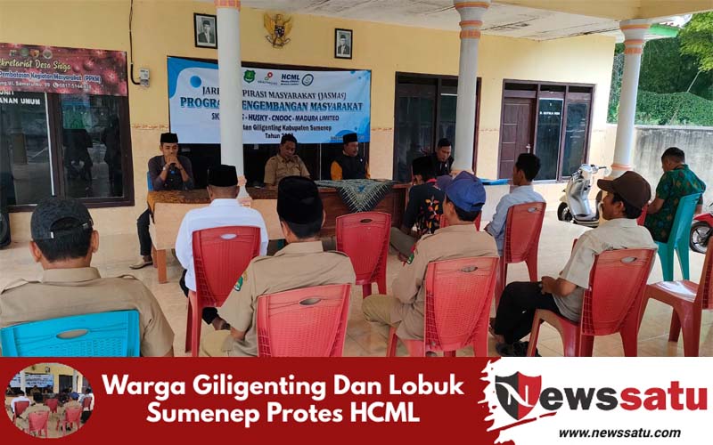 Warga Giligenting Dan Lobuk Sumenep Protes HCML