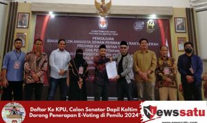 Daftar Ke KPU, Calon Senator Dapil Kaltim Dorong Penerapan E-Voting di Pemilu 2024