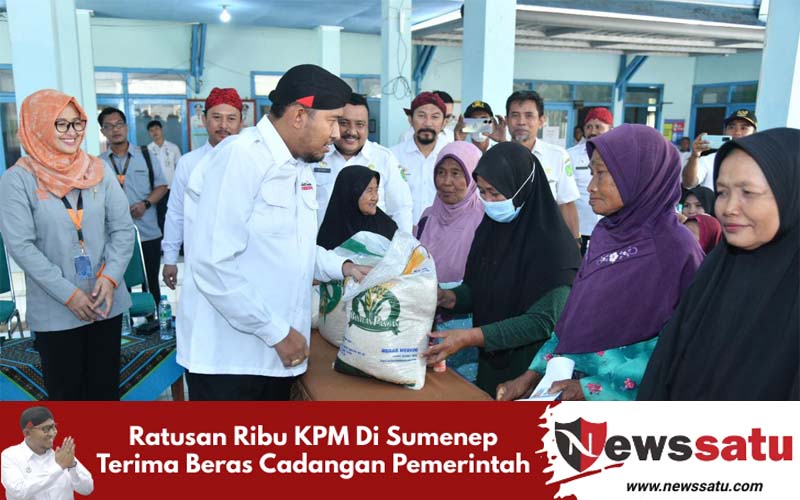 Ratusan Ribu KPM Di Sumenep Terima Beras Cadangan Pemerintah
