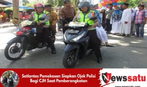 Satlantas Pamekasan Siapkan Ojek Polisi Bagi CJH Saat Pemberangkatan