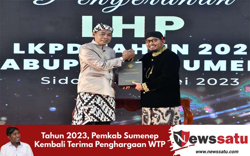 Tahun 2023, Pemkab Sumenep Kembali Terima Penghargaan WTP