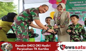 Dandim 0402 OKI Hadiri Perpisahan TK Kartika