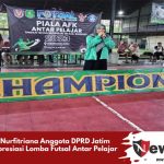 Nurfitriana Anggota DPRD Jatim Apresiasi Lomba Futsal Antar Pelajar