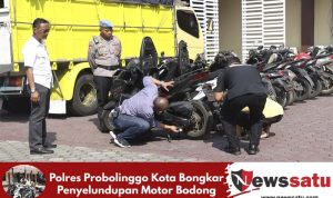 Polres Probolinggo Kota Bongkar Penyelundupan Motor Bodong