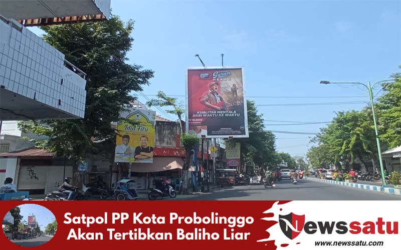 Satpol PP Kota Probolinggo Akan Tertibkan Baliho Liar