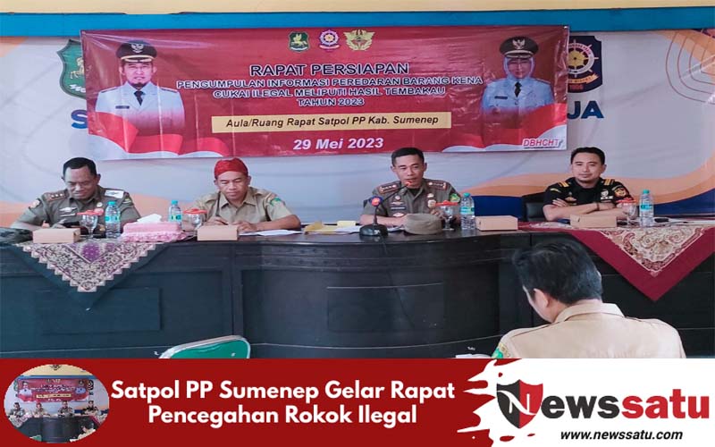 Satpol PP Sumenep Gelar Rapat Pencegahan Rokok Ilegal