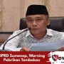 DPRD Sumenep, Warning Pabrikan Tembakau