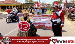 Karnaval Palengaan HUT Kemerdekaan RI Ke 78, Gugus 2 jadi Juara 1