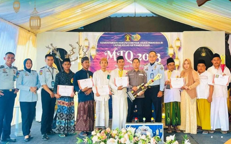 MTQ Piala Kakanwil Kemenkumham Jatim 2023, WBP Lapas Pamekasan Juara Umum