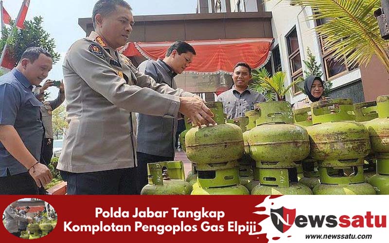 Polda Jabar Tangkap Komplotan Pengoplos Gas Elpiji