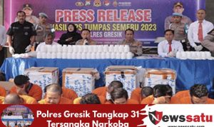 Polres Gresik Tangkap 31 Tersangka Narkoba