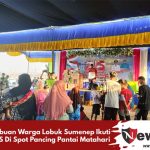 Ribuan Warga Lobuk Sumenep Ikuti JJS Di Spot Pancing Pantai Matahari