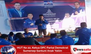 HUT Ke 22, Ketua DPC Partai Demokrat Sumenep Santuni Anak Yatim