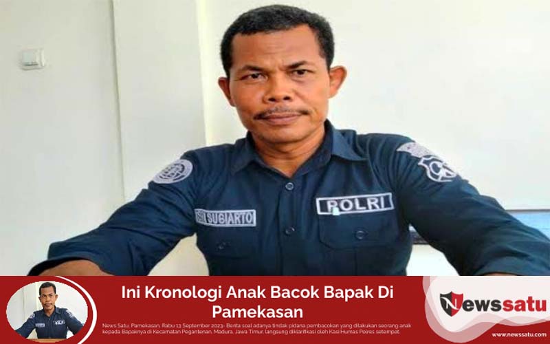 Ini Kronologi Anak Bacok Bapak Di Pamekasan