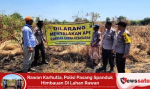 Rawan Karhutla, Polisi Pasang Spanduk Himbauan Di Lahan Rawan