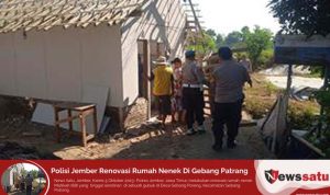 Polisi Jember Renovasi Rumah Nenek Di Gebang Patrang