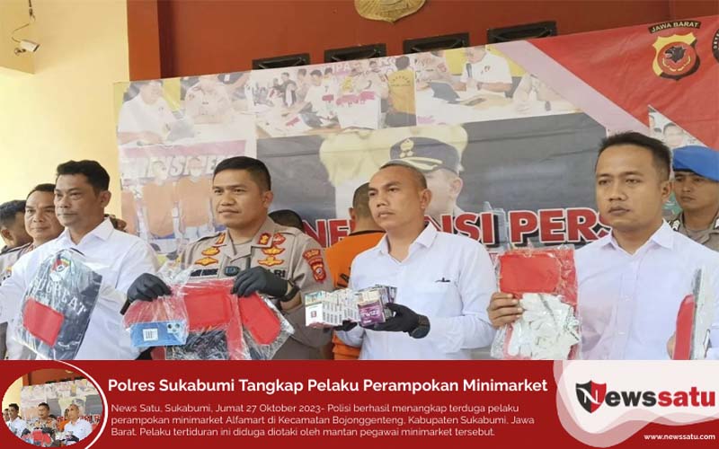 Polres Sukabumi Tangkap Pelaku Perampokan Minimarket